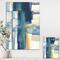 Designart - Indigo Panel VI - Glam Modern Canvas Artwork